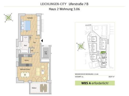 Grundriss der Wohnung 2.3.06
