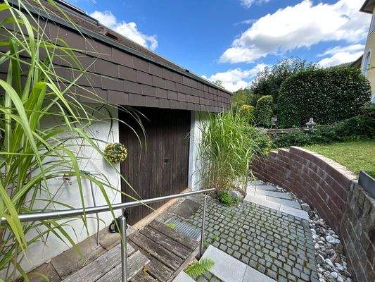 Außenbereich zum Freisitz im UG 