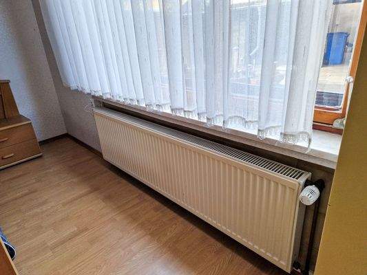Heizkörper im Schlafzimmer