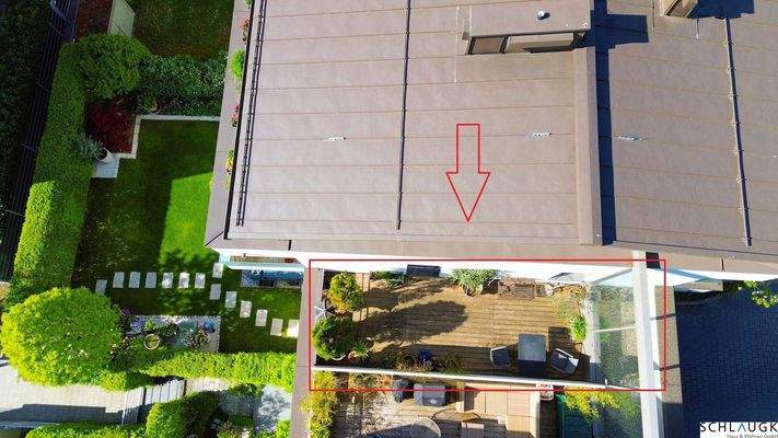 Drohnenaufnahme - Ansicht Terrasse