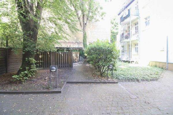 Innenhof Fahrradständer