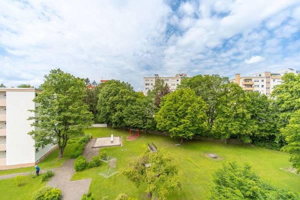 Blick vom Balkon