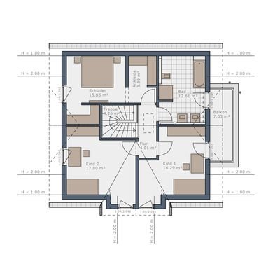Grundriss Obergeschoss
