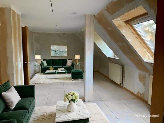 Wohnzimmer KI bearbeitet