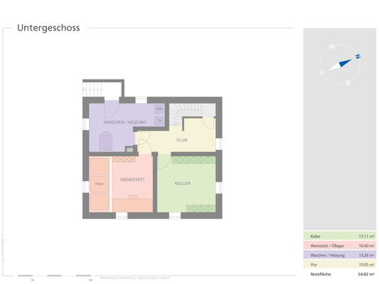 Grundriss Untergeschoss