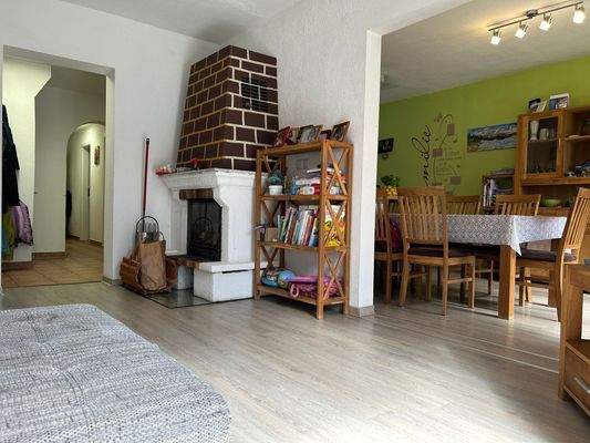 Wohnbereich mit Kamin