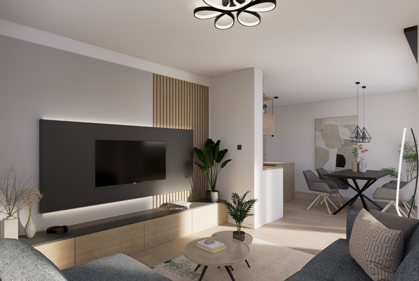 Muster Visualisierung offenes Essen- Wohnen