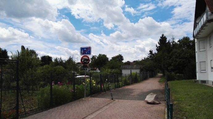 Ruhige Lage direkt an Schrebergärten