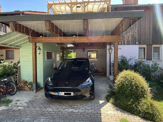 Stellplatz mit Wallbox.