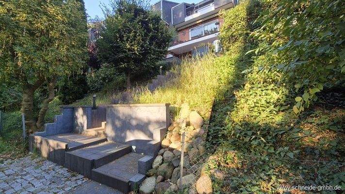 Treppe zum Hintereingang (Kellergeschoss)