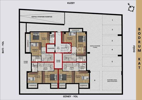 Apartments for Sale in Konyaaltı Arapsuyu in a Complex with Parking