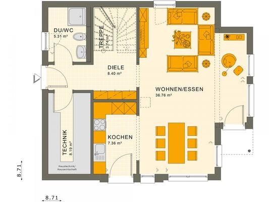 Grundriss SUNSHINE 126 EG