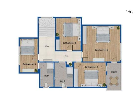 Grundriss Obergeschoss