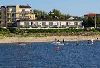 Die Strandresidenz vom Wasser