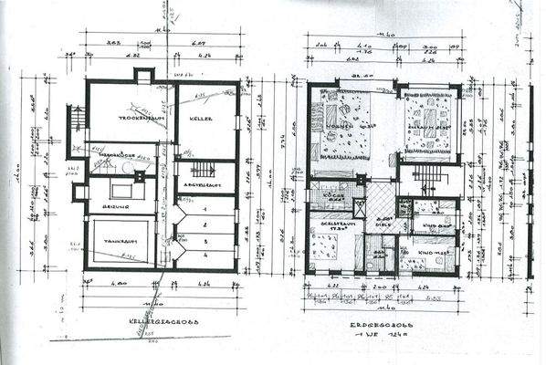 Grundriss Keller und EG