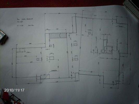 Grundriss mit Säulen