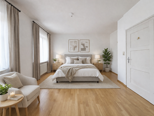 EG: Moderne Visualisierung des Schlafzimmers 