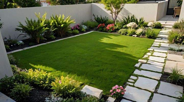 Gartenidee (mit KI digital verändert)