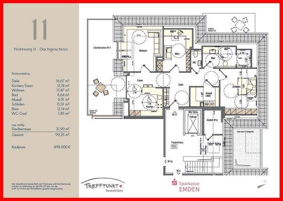 Grundriss Wohnung 11