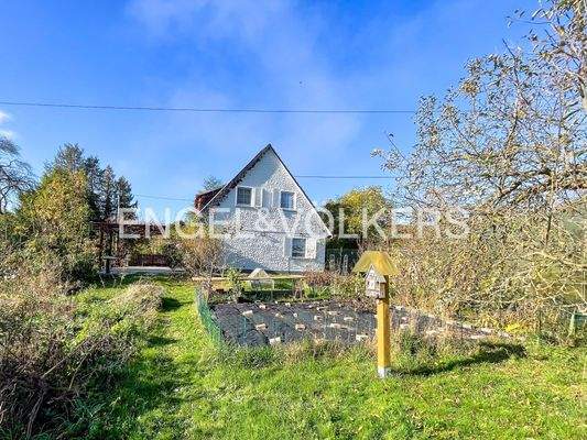 Haus aus der Rückansicht