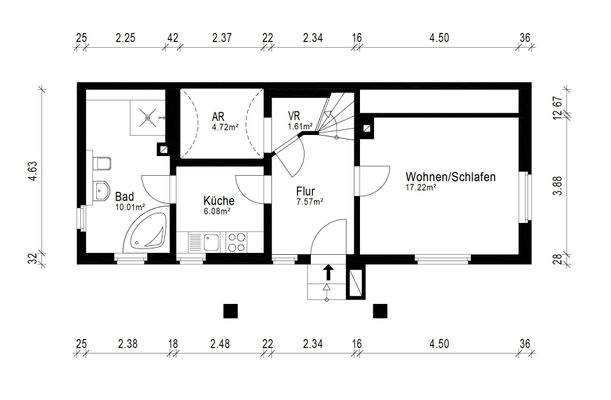 Grundriss Obergeschoss