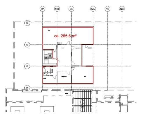 2. Obergeschoss mit ca. 286 m²