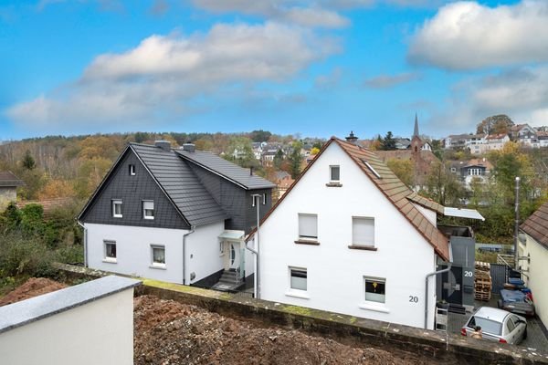 Aussicht Schlafzimmerbalkon Wohnunh Nr.08, MFH II