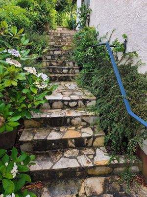 13 Stufen zum Obergeschoss