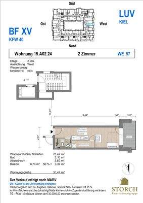 Grundriss WE 57 Baufeld XV 
