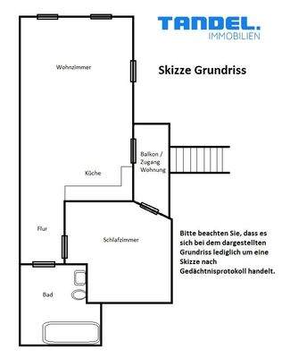 Skizze Grundriss