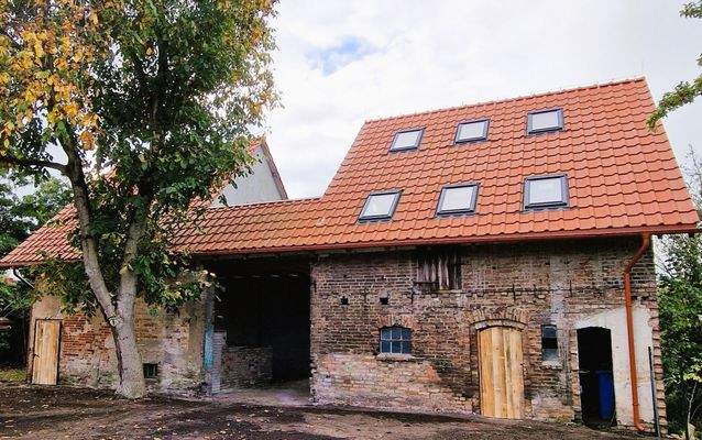 Scheune mit offener Terrasse