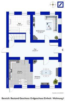 Grundriss Bestand EG WHG I