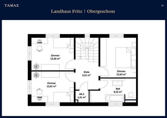 Grundriss Obergeschoß