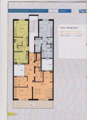 GR I. OG WE 6 blau schraffiert