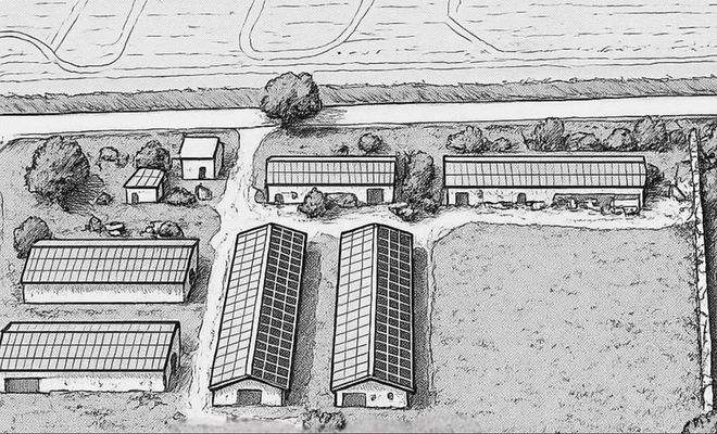 Zeichnung des Grundstücks