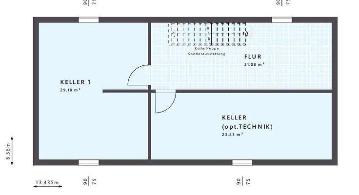 Grundriss Keller Beispiel