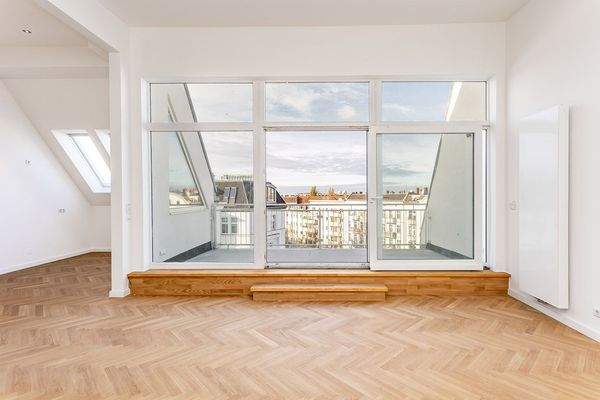 Blick auf die Dachterrasse