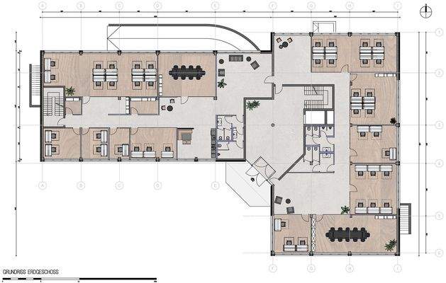 Grundriss EG, Ausbaubeispiel