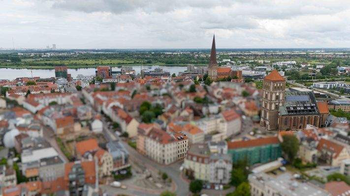 Luftbild Richtung Warnow