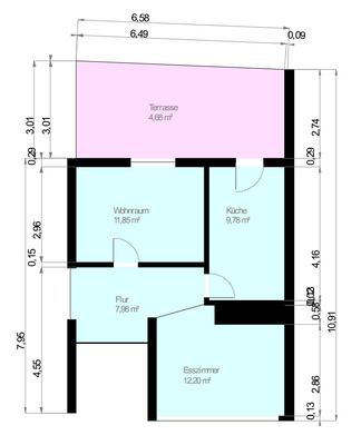 Grundriss Obere Wohnebene