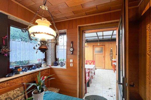 Kliene Diele an der Gartenseite