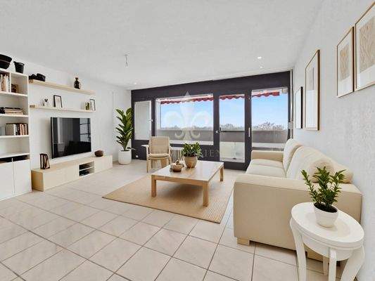 Wohnzimmer - Digitales Staging