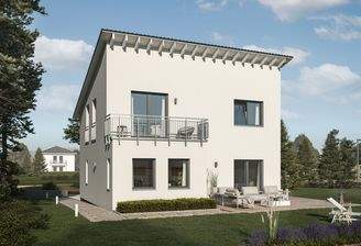 Hausansicht mit Anbauten