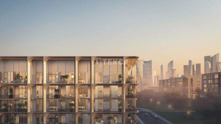 Art Deco Design Apartments with Lagoon Pool in Arjan Dubai