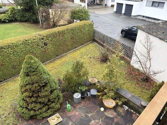 Blick auf Südterasse  