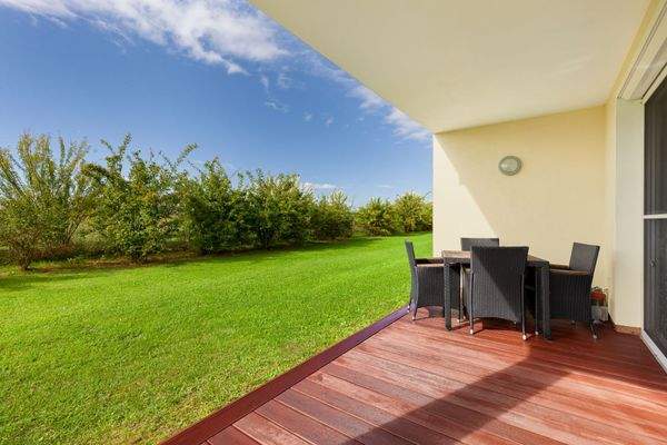 Terrasse Westausrichtung