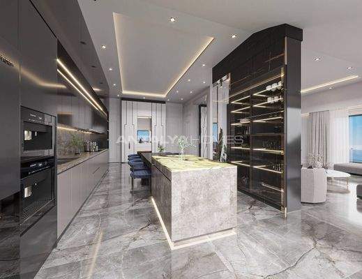 Sea and City-View Flats near the Beach in Alanya Oba