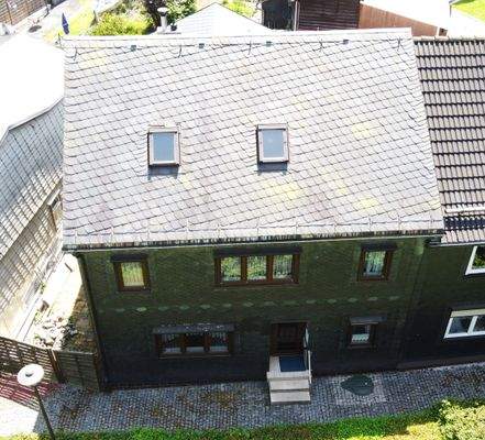 Haus aus der Vogelperspektive