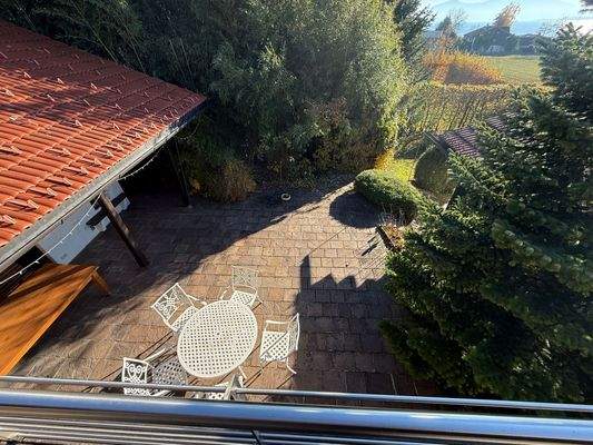 Blick auf die Terrasse
