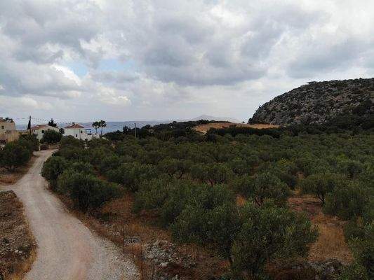 Kreta, Agios Vasilis: Erstklassiges Baugrundstück zum Verkauf mit Meer- und Bergblick